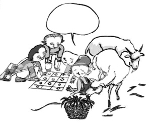 凤翔民间游戏：顶方、围老虎（狼吃娃）、抓羊羊、翻绞绞、伐马城、剪蚰蜒、溜马蹄、打杠子、丢铁靶、倒十窑、斗鸡